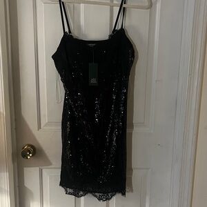 Wild Fable Black Sequin Dress